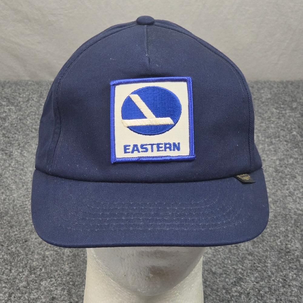 Vintage Eastern Airlines Hat Blue Cap Louisville Slugger Aviation Collector